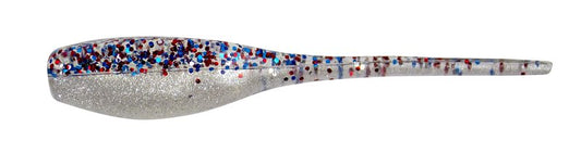 Bobby Garland The Original 2" Baby Shad Soft Plastic Fishing Lure, Fishing Gear and Accessories, 18 per Pack, Patriot