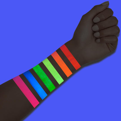 CCbeauty 36 Colors Face Paint,Professional Face Painting Kit,Neon Body Paint Palette Kit,Non-Toxic Special Effect SFX Makeup Kit,Halloween Costume Cosplay For Adult,Translucent Loose Powder,10 Brushes