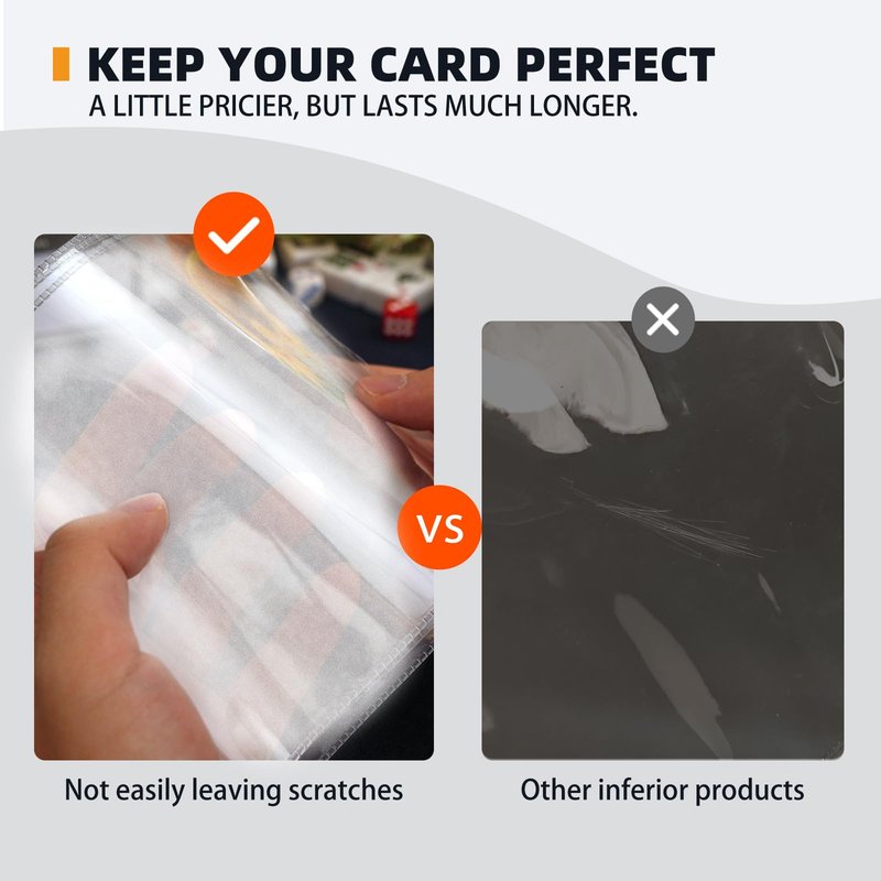 2025-2026 Mah Jong Card Sleeve Holder, Fit Large Print Size(6 1/8”x4 3/4”), Durable Protective Cover Holder, Mah Jong Card Protector Set (Frosted-4Pack)