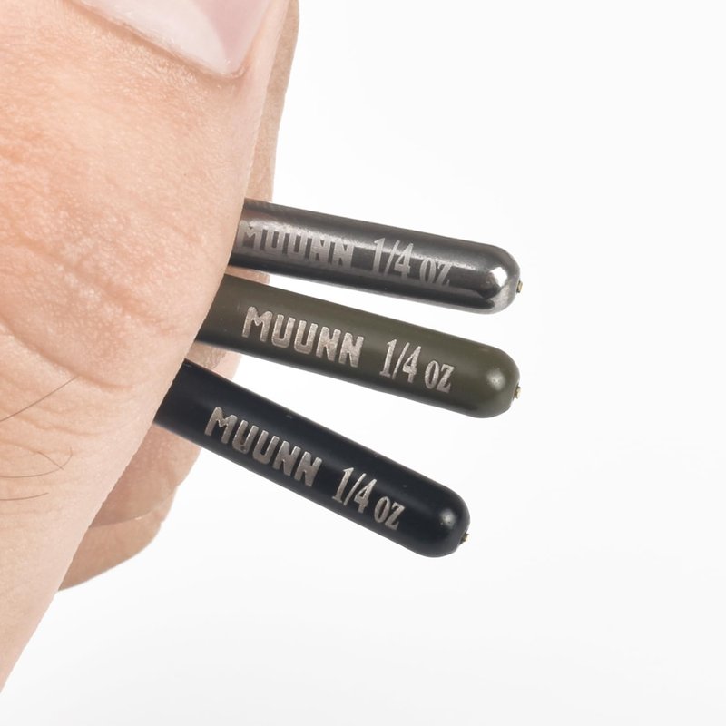 Tungsten Drop Shot Weights - 10 Pack with Quick-Change 360° Rotating Clip | 3 Colors, 10 Sizes, 1/16oz-1oz