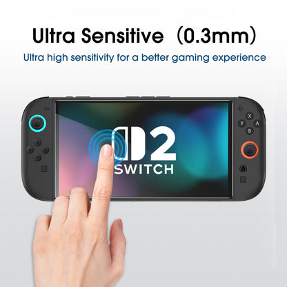 amFilm Auto-Alignment OneTouch for Nintendo Switch 2 Screen Protector [7.9''] 2025 Tempered Glass, Accessories, 30 seconds Installation, Bubble Free, Anti-Scratch, Touch Sensitive, Ultra-Clear [2Pack]