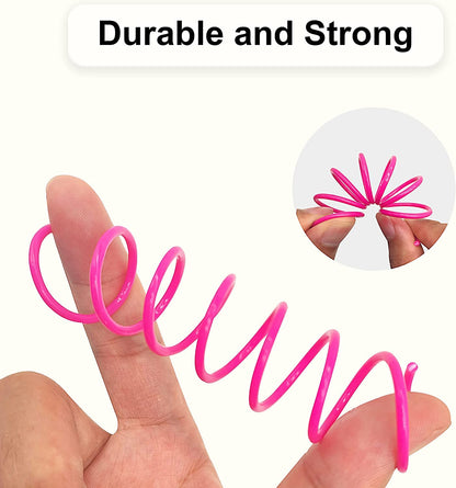 AGYM Cat Spring Toys, 30 Pack Cat Spiral Springs for Indoor Cats, Colorful & Durable Plastic Spring Coils Attract to Swat, Bite, Hunt, Interactive Toys for Kittens