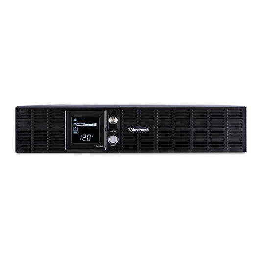 CyberPower OR1500LCDRT2U Smart App LCD UPS Battery Backup and Surge Protector, 1500VA/900W, 8 Outlets, AVR, 2U Rack/Tower