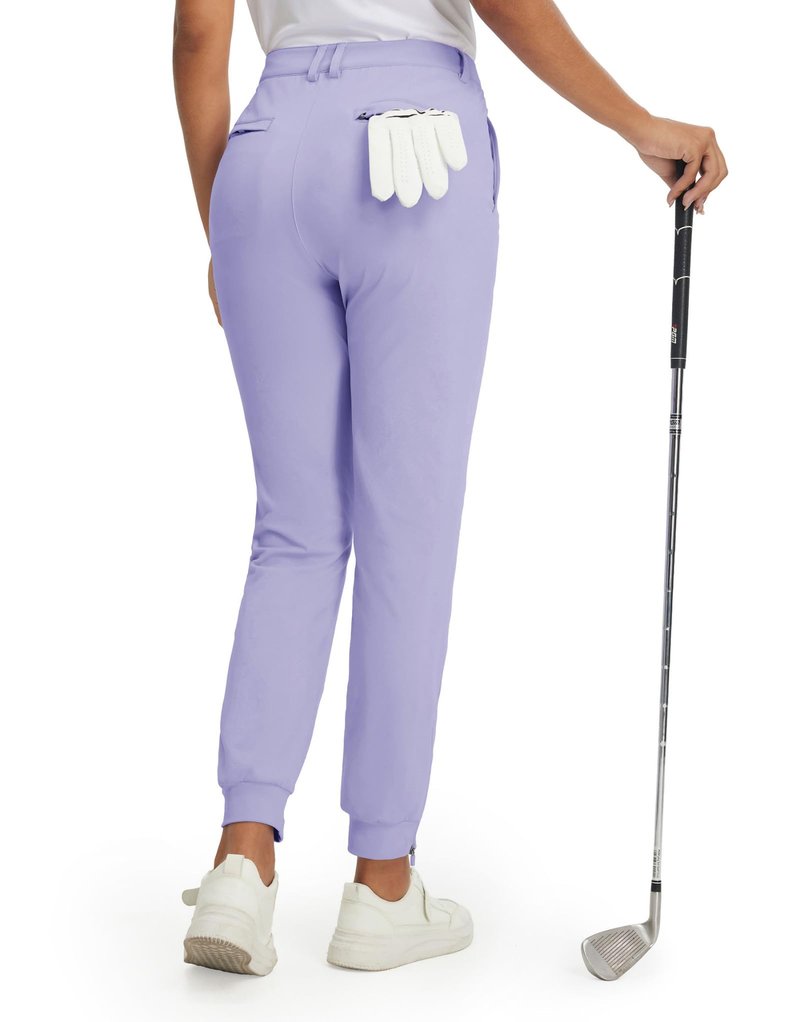M MAELREG Women Joggers with Pockets Breathable Flex Stretch Athletic Moisture-Wicking Comfy Golf Pants Women Lavender