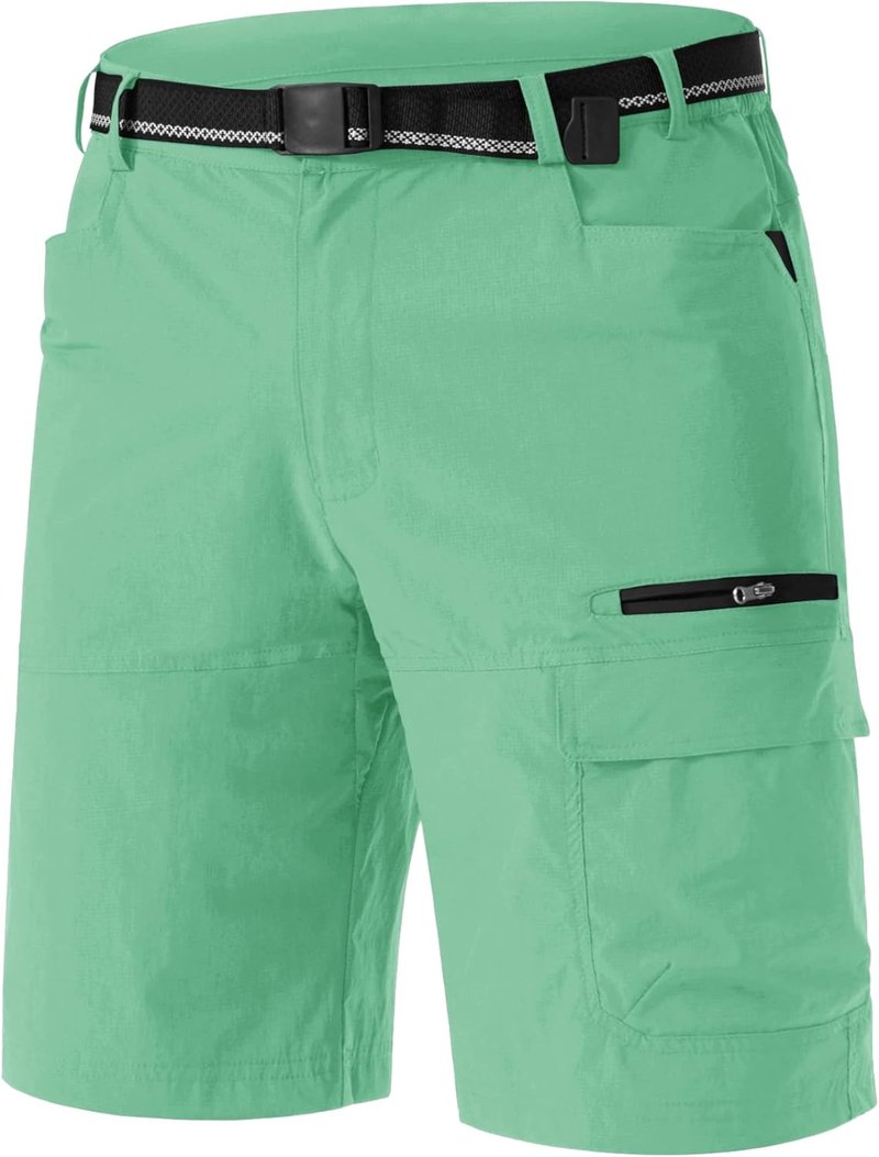 Men's Quick-Dry Cargo Shorts - Water Resistant Outdoor Hiking & Golf Shorts | Casual Summer Wear