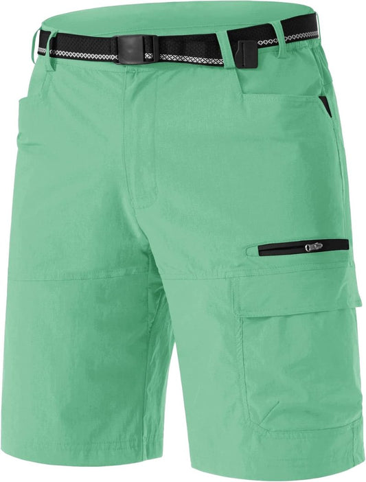 Men's Quick-Dry Cargo Shorts - Water Resistant Outdoor Hiking & Golf Shorts | Casual Summer Wear