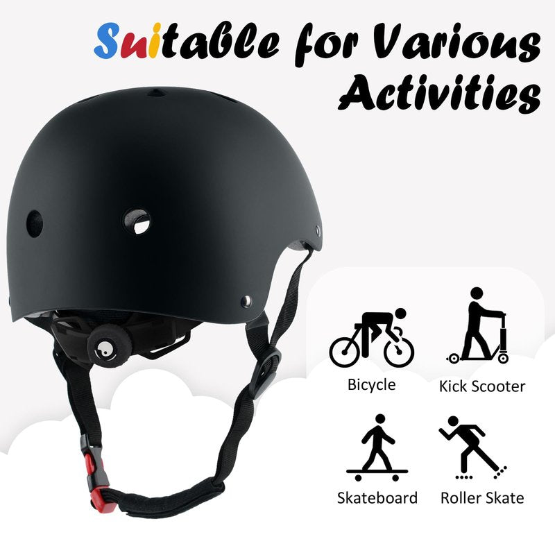 Kids Bike Helmet, Adjustable and Multi-Sport, from Toddler to Youth, 3 Sizes