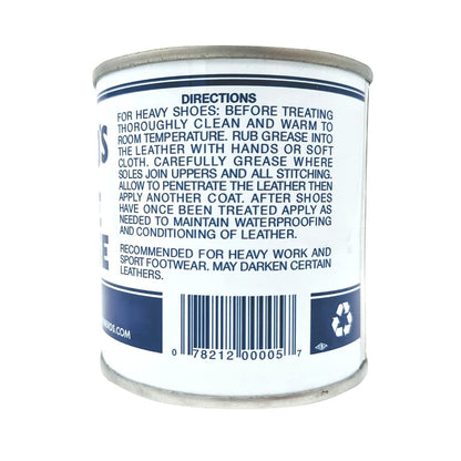Huberd’s Shoe Grease (7.5oz) - Leather conditioner and waterproofer since 1921. Waterproofs, softens and conditions boots, shoes, bags, belts, jackets, car seats, gloves, furniture, saddles and tack.