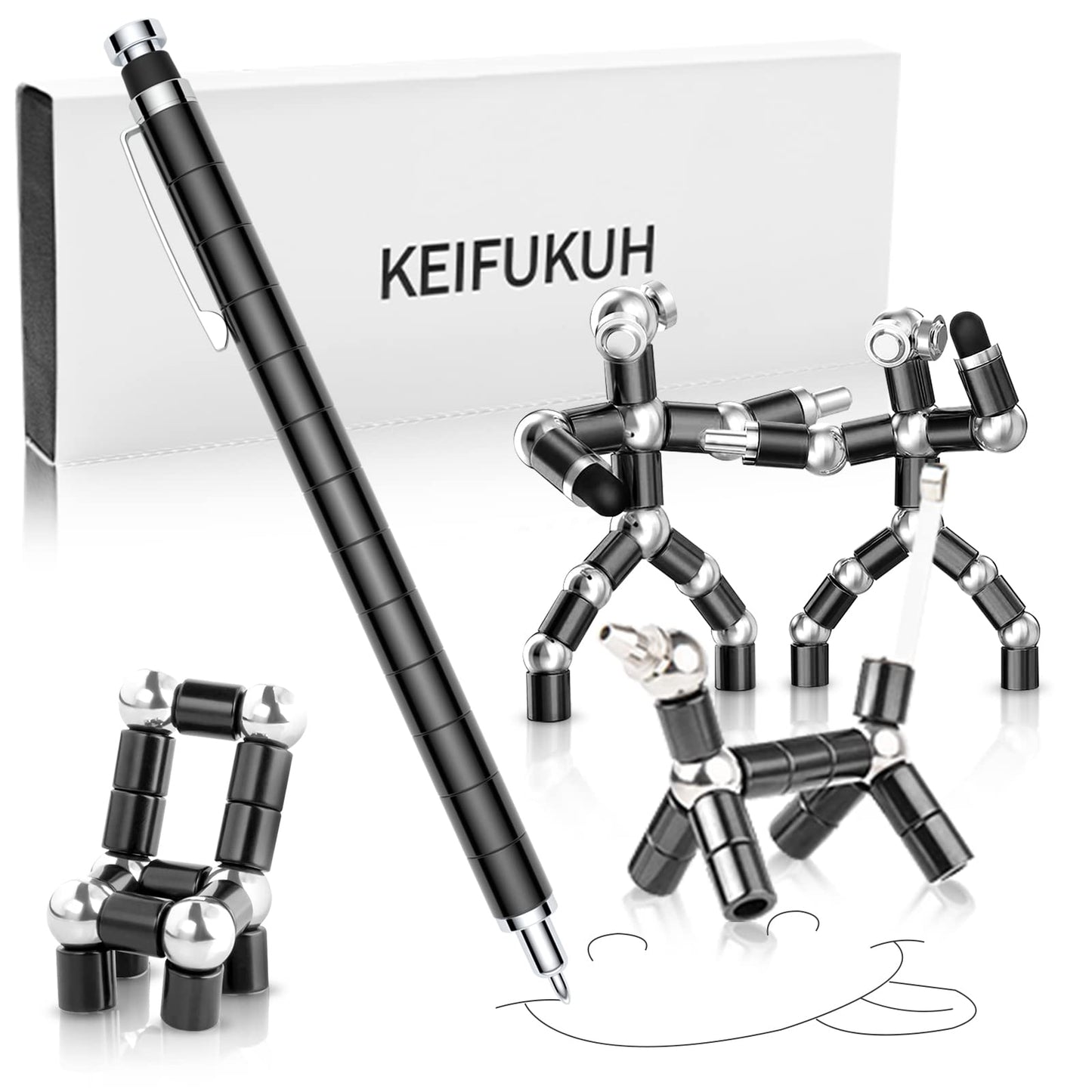 Fun Valentines Day Gifts for Him - Unique Fidget Gel Pens Birthday Gifts for Men & Teens Boys, Novelty Easter Basket Stuffers for Boys Adult, Cool Party Favor Stocking Stuffers White Elephant Present