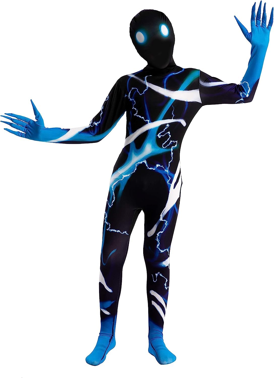 Spooktacular Creations Boys Scary Halloween Costume for Kids, Slenderman Skin Bodysuit, Skinsuit Boys Girls