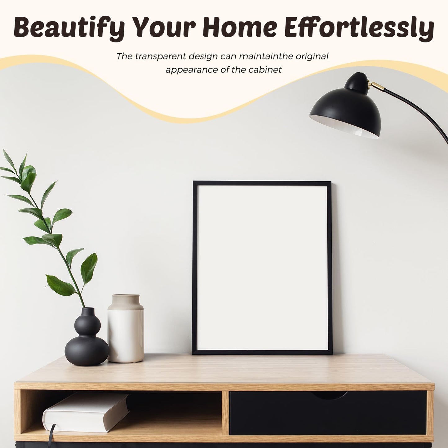 Glotoch Shelf Liner 17.5x360, Non Adhesive Cabinet, Drawer Liner for Refrigerator, Kitchen, Waterproof and Durable Fridge Table Place Mats for Cupboard, Clear