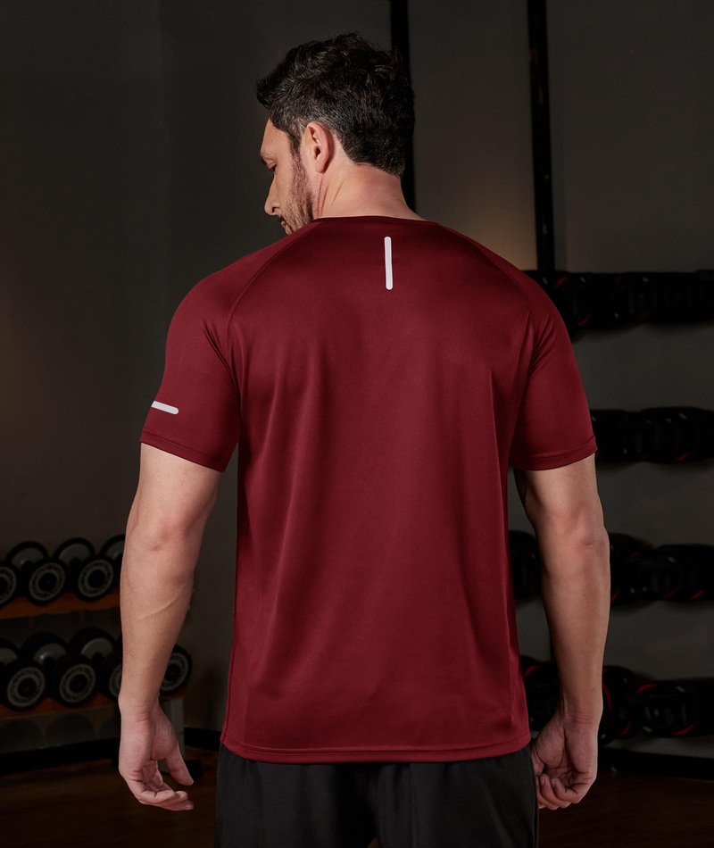 Little Beauty 5 Pack Workout Shirts for Men Mesh Fast Dry Gym Shirts Moisture Wicking Short Sleeve Running Shirts Blue/Red/Army Green/Grey/Black XL