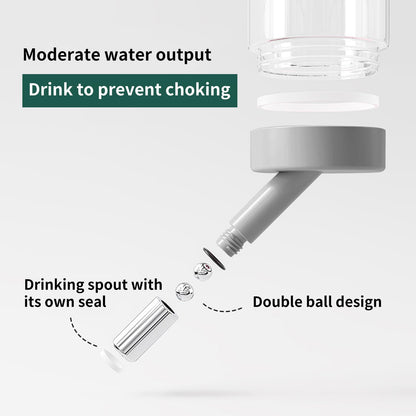 Marchul Hamster Water Bottle for Glass Tank, Guinea Pig Water Bottle with Stand/Holder Adjustable, No Drip Small Animal Water Bottles for Hamsters Leak-Proof (White, 120ml)