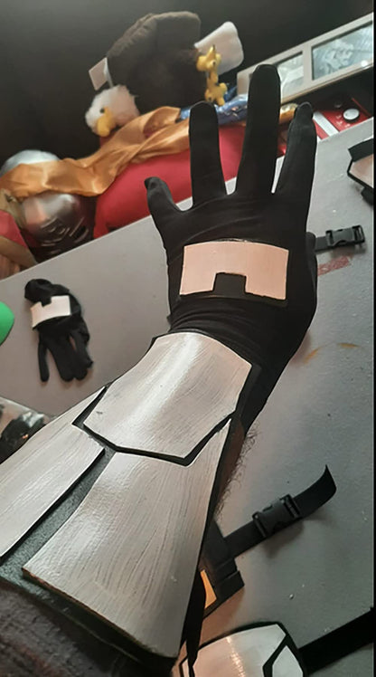 Chendvol Men's and Women's Wrist Length Stretchy Spandex Gloves Costume Banquet Wedding Party Short Gloves (Black)