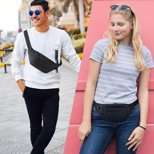 Fanny Pack for Men Women,Crossbody Waist Bag Pack,Belt Bag for Travel Walking Running Hiking Cycling,Easy Carry Any Phone,Wallet