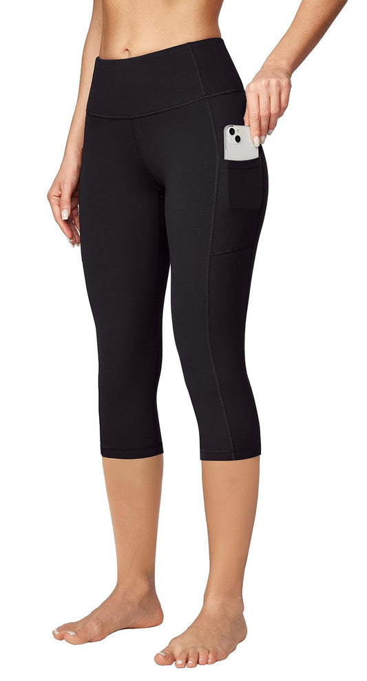 Ewedoos Capri Leggings for Women High Waisted Yoga Pants with Pockets for Women Tummy Control Workout Leggings Yoga Capris