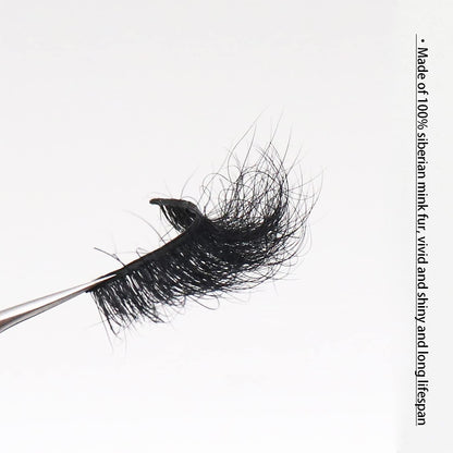 Veleasha Lashes 100% Real Mink 3D luxurious False Eyelashes Hand-made Natural Long Cross False Lashes for Makeup 1 Pair Pack (No.A11)