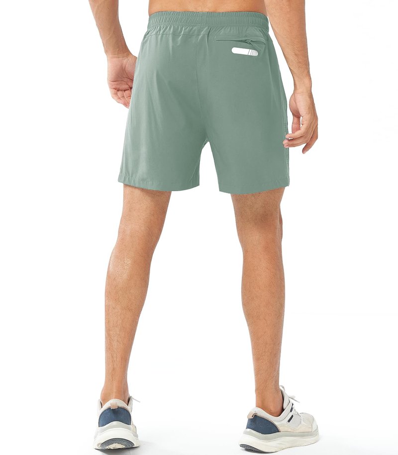 NORTHYARD Men's Athletic Running Shorts Gym Workout 7"/9"/5" Quick Dry Lightweight Sports Basketball Tennis 3 Zipper Pockets LODENFROST-5inch L