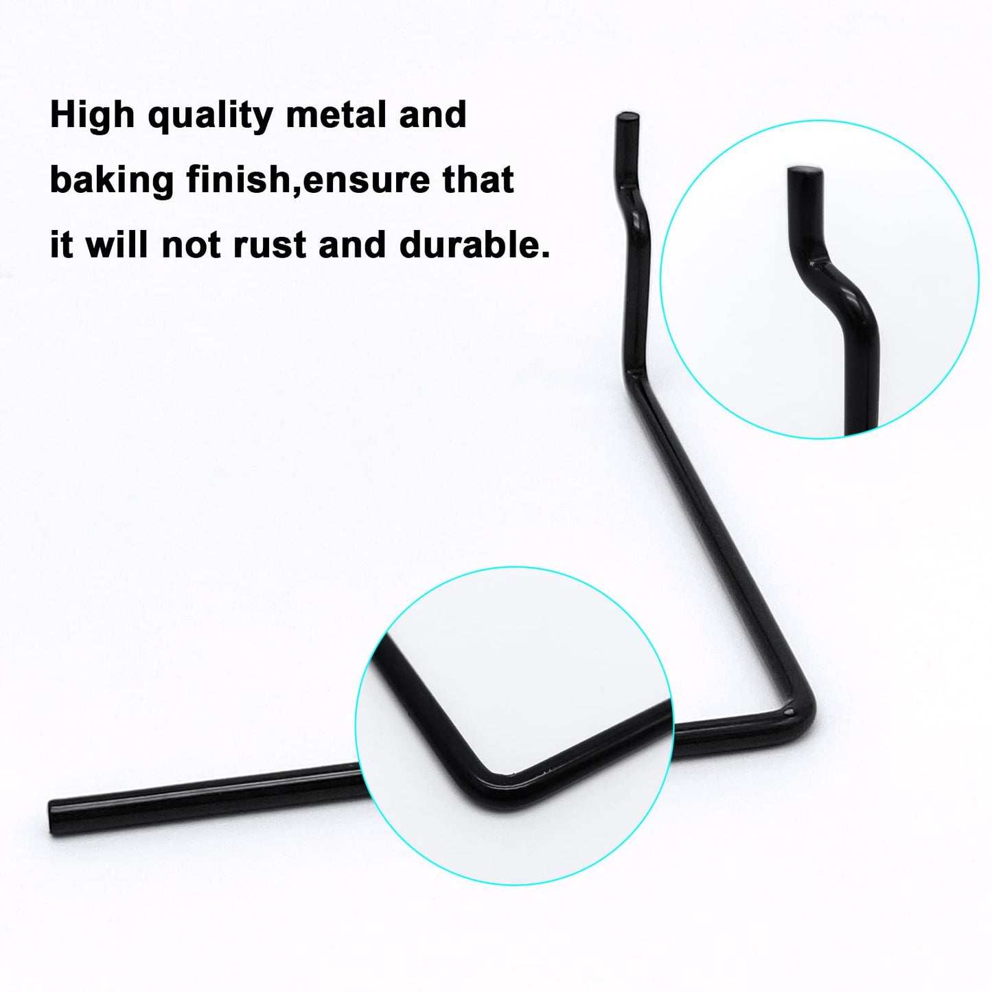 5 Pack Extendable Pegboard Paper Towel Holder,Pegboard Hook for Workshop,Garage,Kitchen,Laundry Room,Bathroom etc.