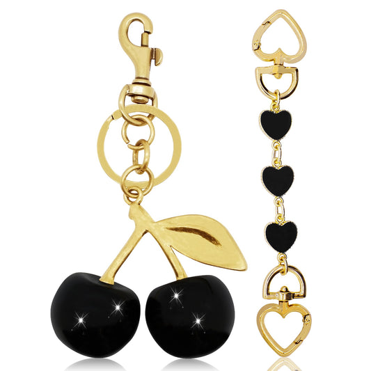 BIHRTC Cherry Keychain Accessory Purse Charm Bag Charms for Purses Shoulder Bags Handbags Making Supplies