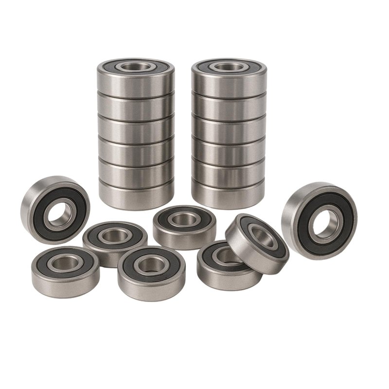 Donepart 608-2RS Bearings 20 Pack, 8x22x7mm Double Rubber Sealed Pre-Lubricated Ball Bearings C3, for 3D Printer, Roller Skate, Electric Motor, Fidget Spinner, Scooter