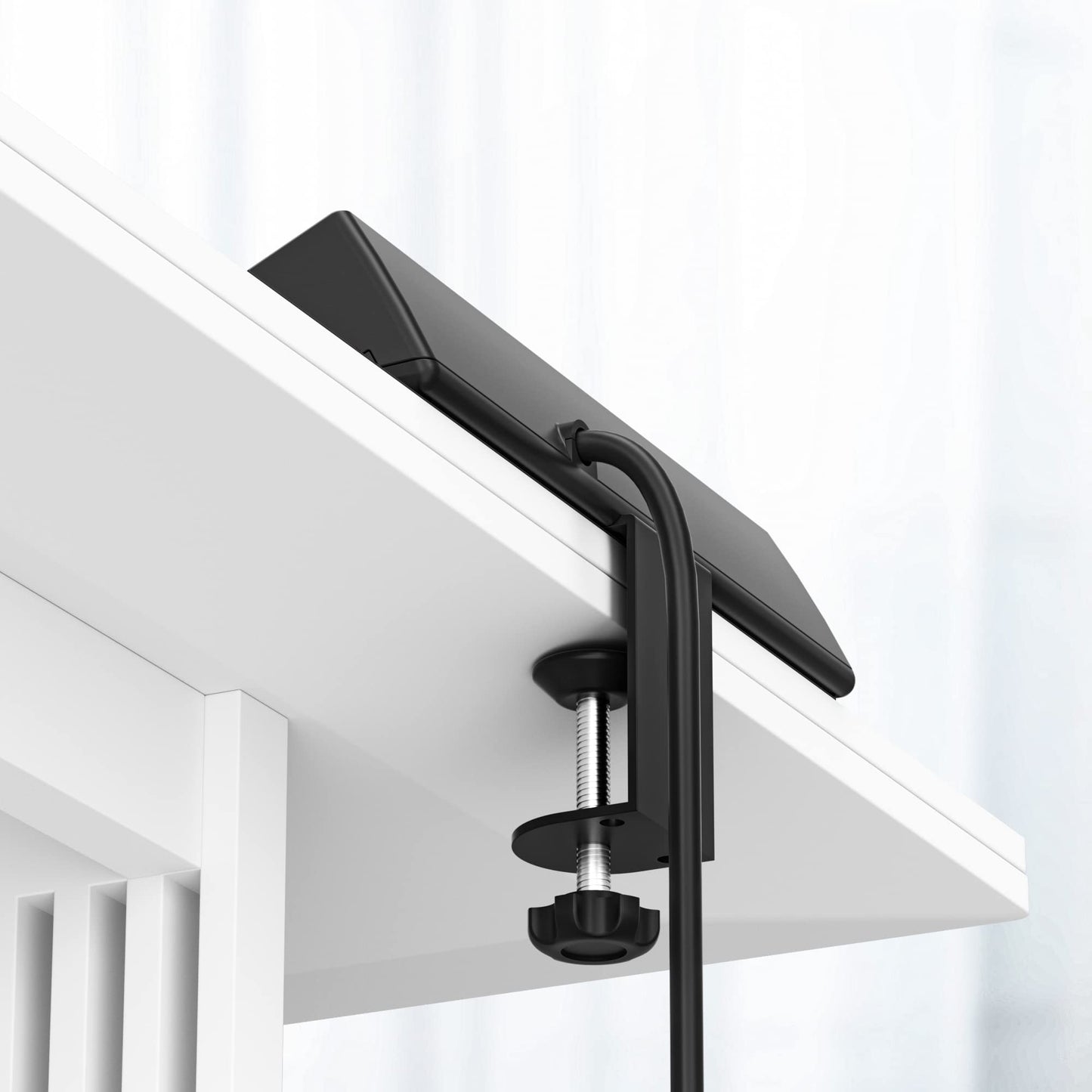 Desk Clamp Power Strip, 1875W Surge Protectors with 2 USB A, 2 USB C Ports, 4 AC Outlets, Desk Mount Charging Station, Fit 1.7 inch Tabletop Edge Thick, Desktop Outlets for Home Office.