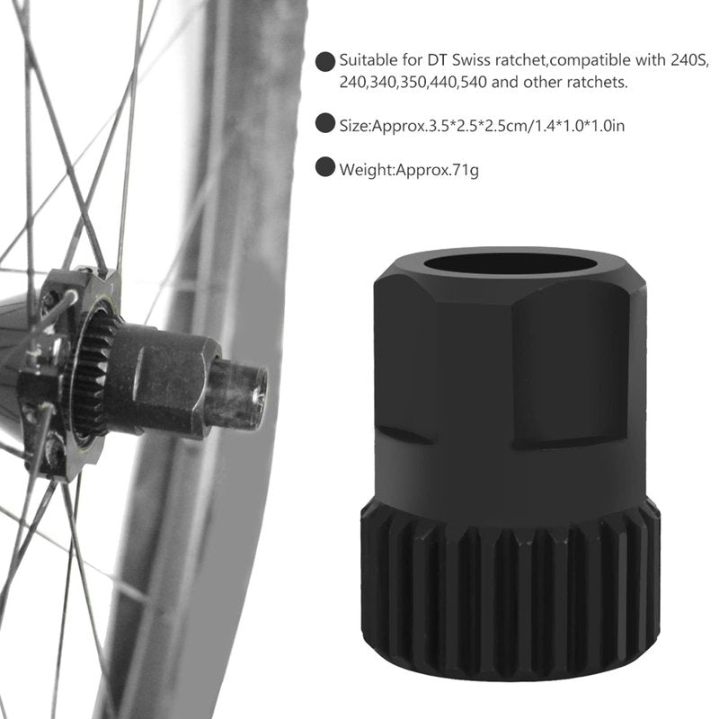CYTGOUPER Bike Hub Removal Tool for Swiss Ratchet,Compatible with DT 350 Rear Hub 240S 240 340 440 540,Vanadium Steel Bike Hub Repair Tool for Ratchet Removal and Installation