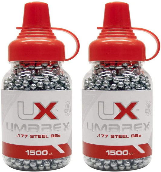 Umarex Precision .177 Caliber BB Gun BBS (1500 Count), Pack of 2