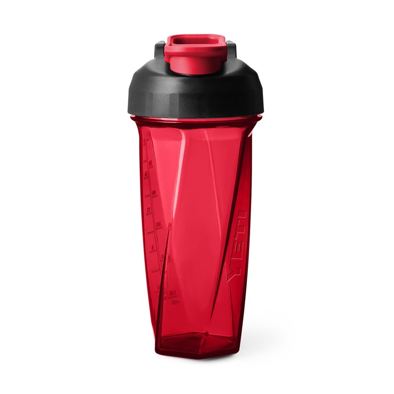 YETI Yonder Helimix Vortex Blender Shaker Bottle Holds up to 27oz | No Blending Ball or Whisk | USA Made | Portable Pre Workout Whey Protein Drink Shaker Cup | Dishwasher Safe, Rescue Red