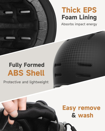 Findway Pro Bike Helmet for Adults,Adjustable Cycling Helmet for Men & Women [Safety Certified] Bicycle Helmet for Commuting, Road Biking, Skating with Adjustable Dial