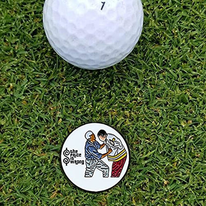 Balanced Co. Funny Golf Hat Clip with Enamel Magnetic Ball Marker (3-Pack)