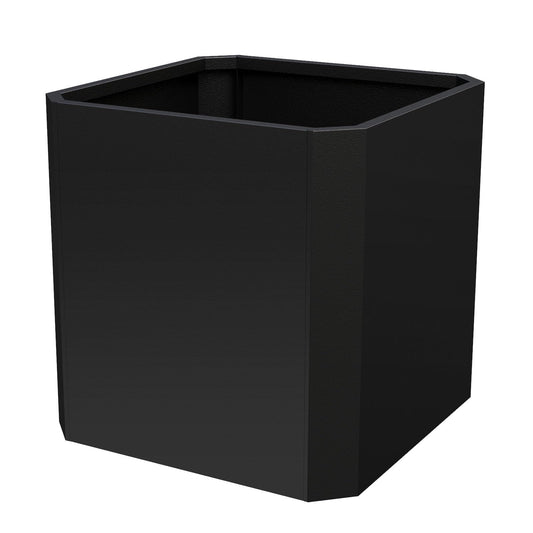 Metal Planter Box-26 L X26 W X26 H-Steel Planters for Outdoor Plants, Large Square Planter Box, Heavy Duty Black Metal Planter Pot for Patio, Deck, Garden, Yard, Drainage Holes, Easy Assembly