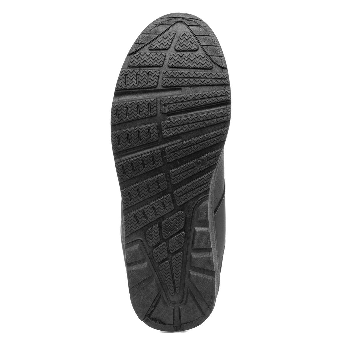 Boys Easy Fasten Black Trainer - Size 12 Child UK - Black