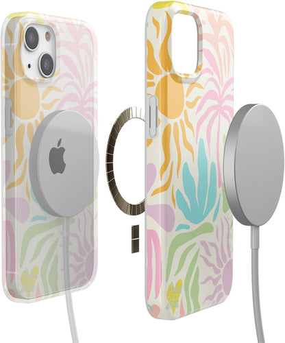 Casely iPhone 13 Case | Field of Flowers | Pastel Floral | Compatible with MagSafe | Classic Ultra Slim Design