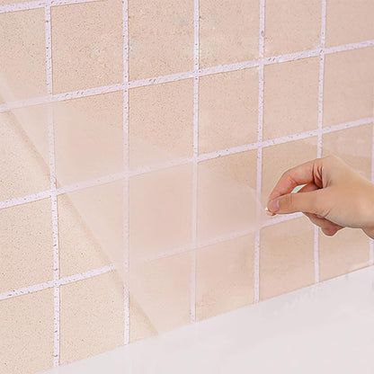 CiCiwind Contact Paper Clear Glossy Self Adhesive Film Covering Removable Protective Film Contact Paper Shelf Drawer Liner Transfer Tape Roll 17.7" x 9.8'