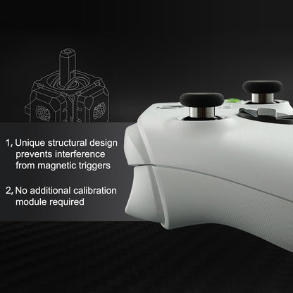 AKNES GuliKit TMR Electromagnetic Joysticks Replacement for Switch Pro Controller, Thumbstick Grips for Switch Pro Controller, Thumbstick Caps Included