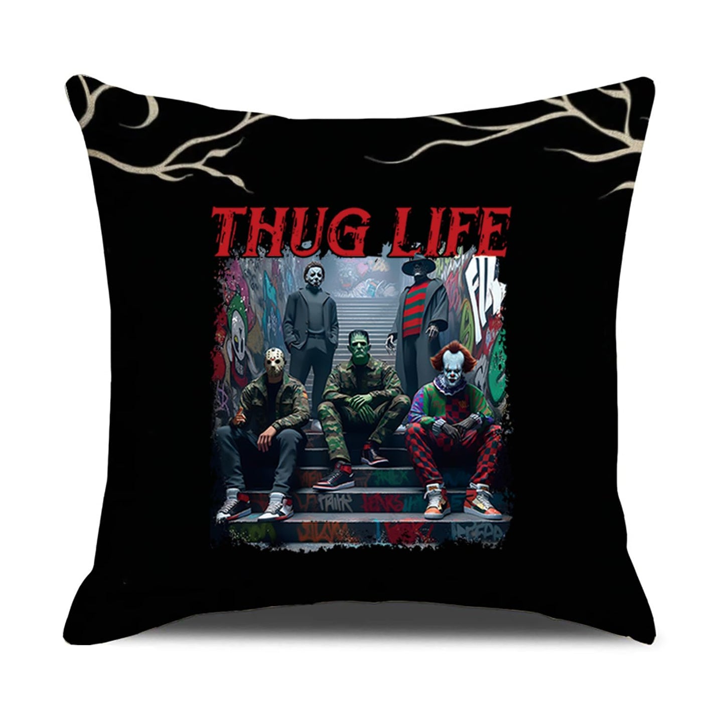 8 Sheets Halloween Iron on Transfers Patches for T-Shirt Iron on Decals Stickers Scary Movie Characters Design Heat Transfer Iron on Vinyl Appliques for Clothes Backpack DIY Craft Decor Supplies