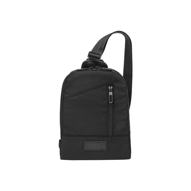 Moby Transit Cross-Body Bag - Sling Bag for Women and Men - Adjustable Straps to Custom-Fit - Black