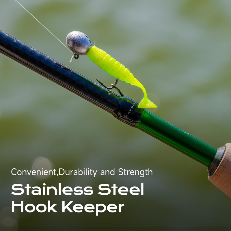 HANDING M1 BFS Rod 7' Ultralight Fishing Rod 2-Piece Ultralight Casting Rod for Trout Crappie Bluegill Yellow Perch Rock Bass Sunfish with Fast Action 30T+24T Carbon Fiber