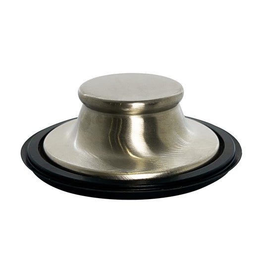 Kitchen Sink Stopper for Garbage Disposal Stainless Steel Sink Drain Plug Cover for InSinkErator Waste King, Whirlpool, and More, Fits Standard Kitchen Sink Size of 3 1/2 Inch Brushed