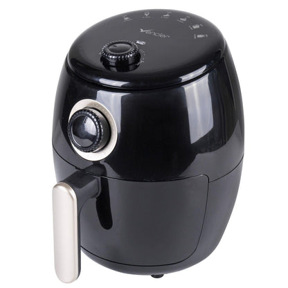 Vencier 2L Compact Air Fryer – Non-Stick Basket, 1000W, 30-Min Timer, Adjustable Temp 80–200°C, Rapid Air Circulation, Small Household & Single-Serve Cooking