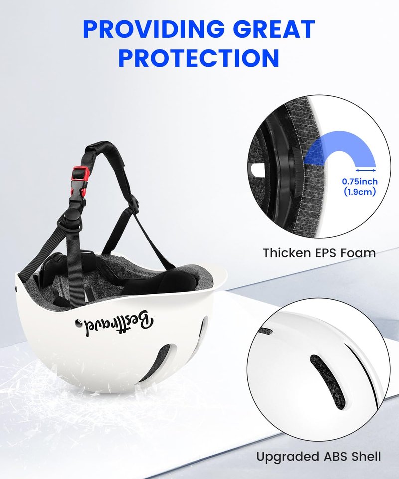 Besttravel Skateboard Helmet, Adjustment Bike Helmets for Adults, Multi-Sport Bicycle Skateboard Skating Longboard Commuter Helmet for Men Women
