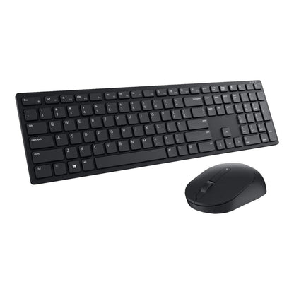 Dell KM5221W Pro Wireless Keyboard and Mouse, UK (QWERTY), 2.4GHz, 128-bit AES Encryption, 4000 dpi, Windows, Apple, Android, Linux and Chrome, (Black)