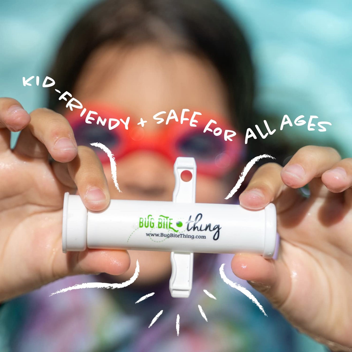 BUG BITE THING Suction Tool - Bug Bites and Bee/Wasp Stings, Natural Insect Bite Relief, Chemical Free - White/Single