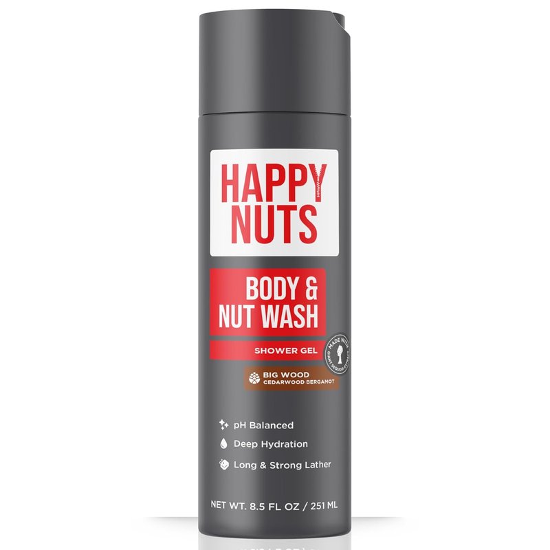Big Wood Men's Body Wash - Moisturizing Natural Shower Gel for Sensitive Skin | 8.5 Fl Oz