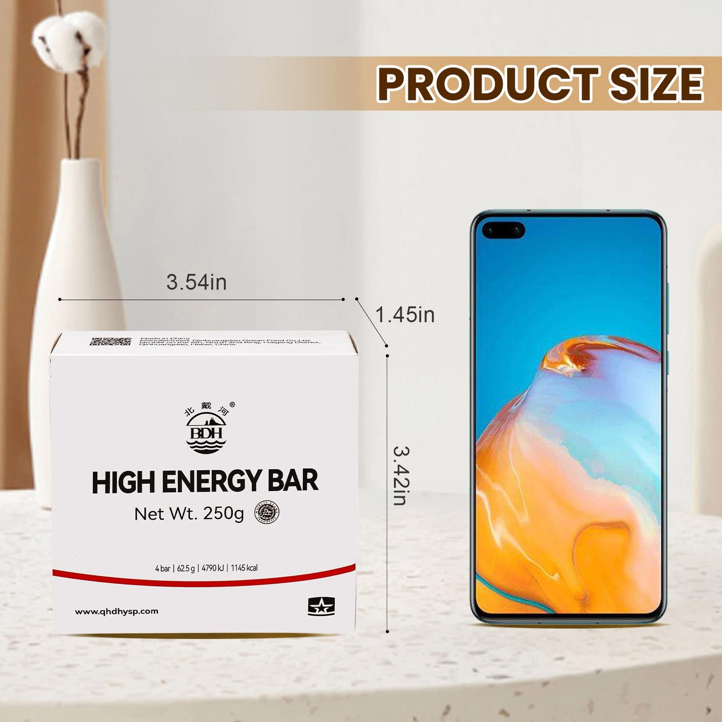 Emergency Food Ration Bars 1 Pack, Original Flavor Survival Tabs Supply for Outdoor Camping Emergency Snowstorm Earthquake Disaster Preparedness Kit with 20 years Long Self Life, 250g/bar