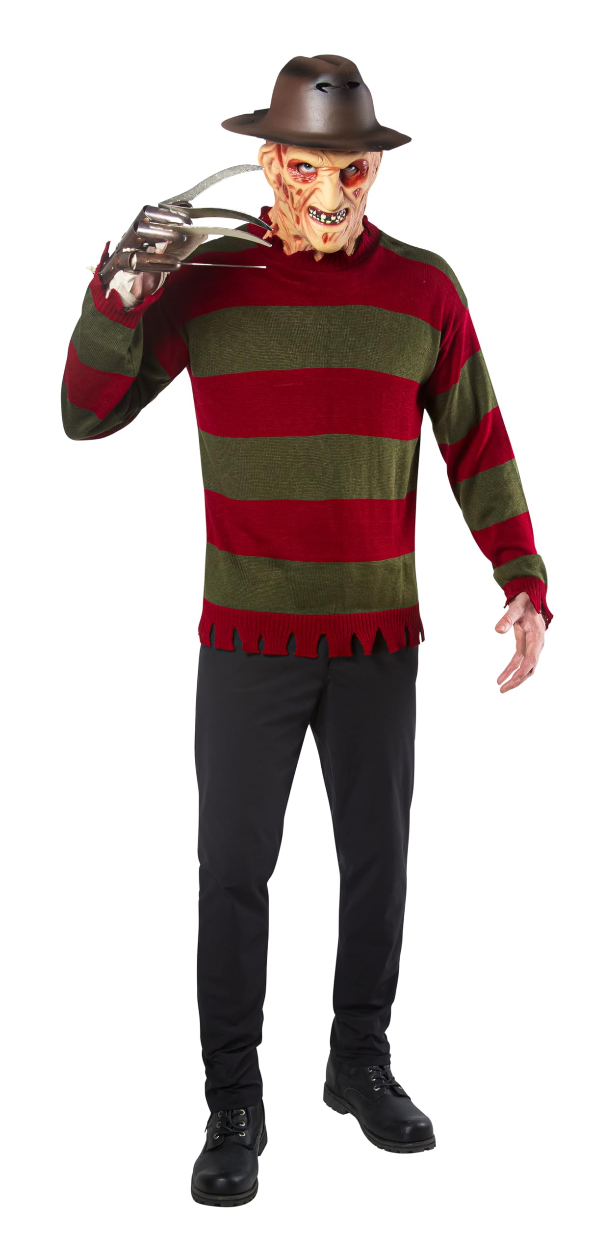 Rubies Men's Nightmare On Elm St Deluxe Adult Freddy Sweater, Multicolor, X-Large for themed parties and Halloween