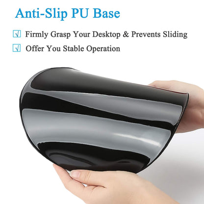 HEVITDA Mouse Pad Ergonomic Mouse Pad with Wrist Support Pain Relief Comfort Wrist Rest Pad with Non-Slip PU Base for Gaming, Home, Office & Travel, Green Marble