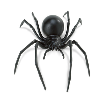 Safari Ltd. Black Widow Spider Figurine - Realistic 6.5" Arachnid Figure - Educational Toy for Boys, Girls, and Kids Ages 3+