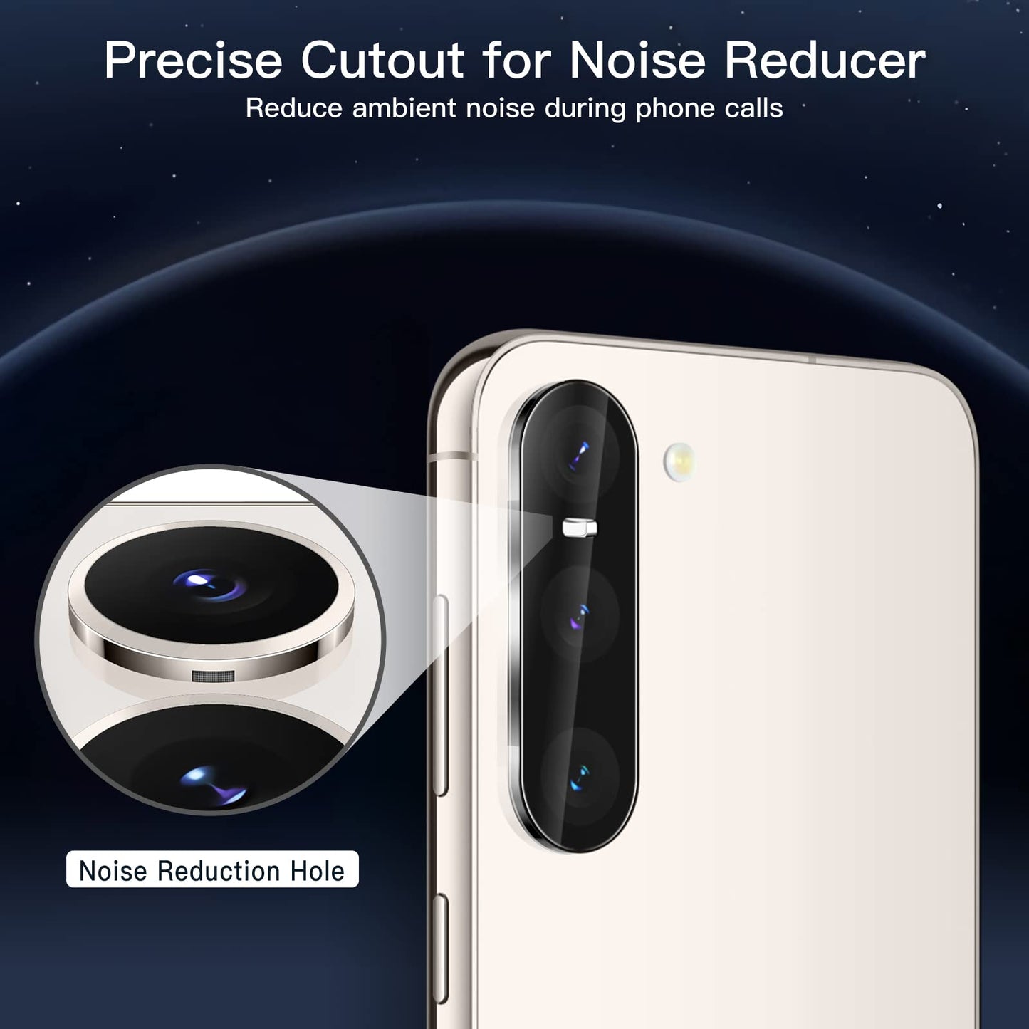JETech Privacy Screen Protector for Samsung Galaxy S23 5G 6.1-Inch with Camera Lens Protector, Anti-Spy Tempered Glass Film, Fingerprint ID Compatible, 2-Pack Each